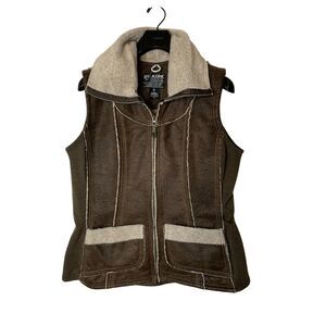 Kuhl Two-Tone Brown and Cream Vest